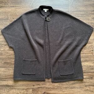 Coldwater Creek One Button Cardigan Cape Women's 1X Dark Academia Castlecore